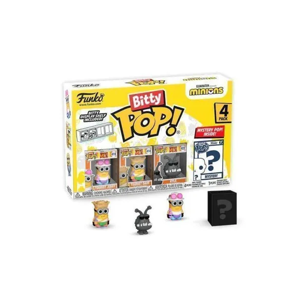 Funko - FK73038 - Minions Bitty POP! vinyl figures 4-pack Young Gru 2,5 cm
