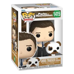 Funko - FK74431 - Parks and Recreation 15th Anniversary POP Buddy! Vinyl Figur ChrisChampion 9 cm