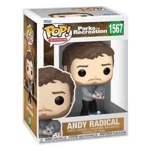 Funko - FK80171 - Parks and Recreation 15th Anniversary POP! TV Vinyl Figure Andy Radical 9 cm