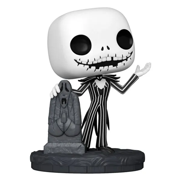 Funko - FK72312 - Nightmare before Christmas 30th POP! Disney Vinyl Figur Jack wGravestone 9 cm