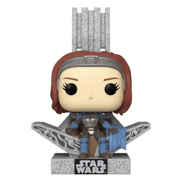 Funko - FK76545 - Star Wars: The Mandalorian POP! deluxe vinyl figure Bo Katan wThrone 9 cm