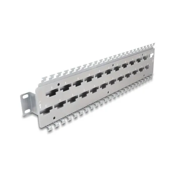 Delock - 67070 - Delock 19 Kabelabfangschiene für Netzwerkkabelverbinder mit LSA Anschluss 24 Por