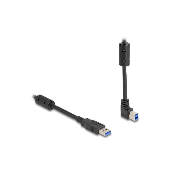 Delock - 81105 - Delock USB 5 Gbps Kabel Typ-A Stecker zu Typ-B Stecker 90 oben gewinkelt 2 m
