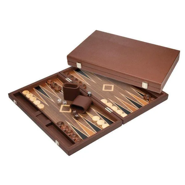 Philos GmbH & Co. KG - 1736 - Backgammon Polyegos, large, imitation leather
