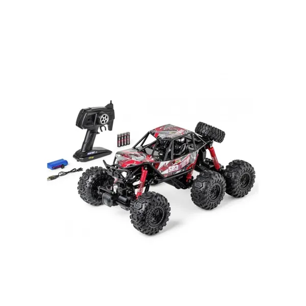 Carson - 500404287 - 1:10 Sea Crawler 6x6 100 RTR red