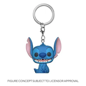 Funko - FK55619 - Lilo Stitch Pocket POP! vinyl keyring 4 cm Stitch Display (12)
