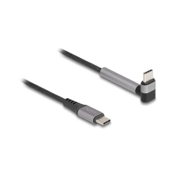 Delock - 81172 - USB 2.0 Kabel USB Type-C Stecker zu Stecker gewinkelt mit Ständerfunktion