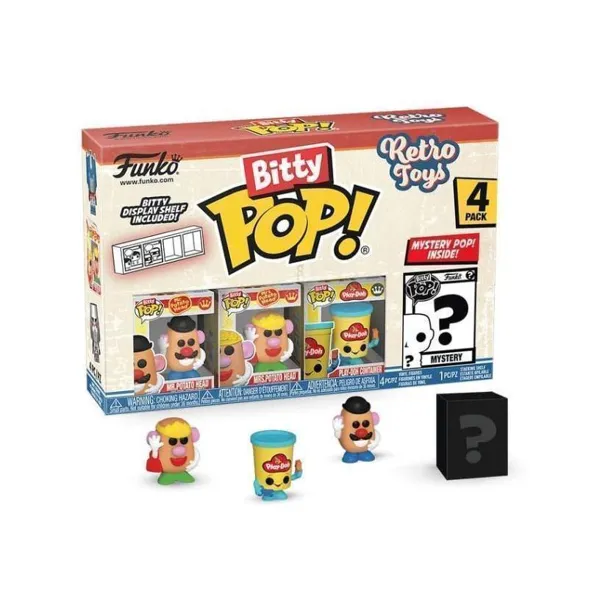 Funko - FK75446 - Retro Toys Bitty POP! Vinyl Figuren 4er-Pack Mr. Potato Head 2,5 cm