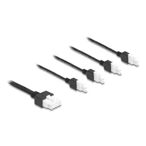 Delock - 90173 - Cable Mini-Fit 4.2 mm 10 pin plug to 4 x DC 5.5 x 2.5 mm socket and 4