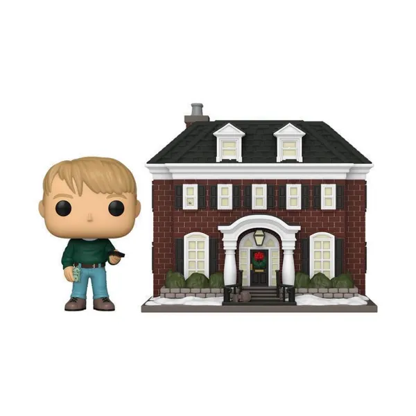 Funko - FK80042 - Kevin - Allein zu Haus POP! Town Vinyl Figur Kevin with McCallister Home 9 cm