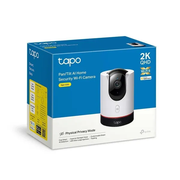 TP-LINK - TPLLTAPOC225 - TP-Link Tapo C225 Pan Tilt AI Home Security IP Cam