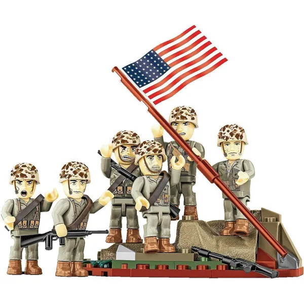 COBI-2059 - 88 PCS HC WWII 2059 RAISING THE FLAG ON IWO JIMA