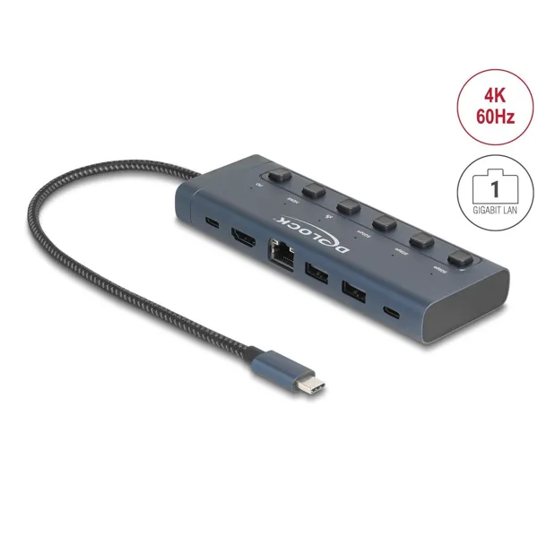 Delock - 92000 - Delock USB Type-C docking station 4K - HDMI ,USB, Gigabit LAN