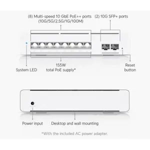 Ubiquiti - USW-PRO-XG-8-POE-EU - Pro XG 8 PoE