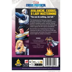 Atomic Mass Games - AMGE2102 - Marvel Crisis Protocol - Avalanche, Exodus  Lady Mastermind