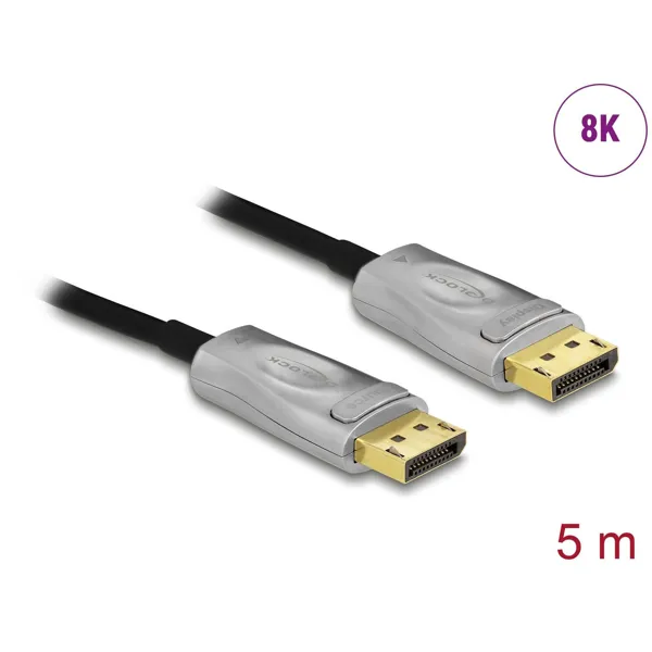 Delock - 85879 - Delock Aktives Optisches Kabel DisplayPort 1.4 8K 5 m
