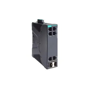 MOXA - SDS-3006-2GTXSFP-T - Kompakter industrieller Smart-Ethernet-Switch mit 4 10100BaseT(X)-Ports, 2 101001000