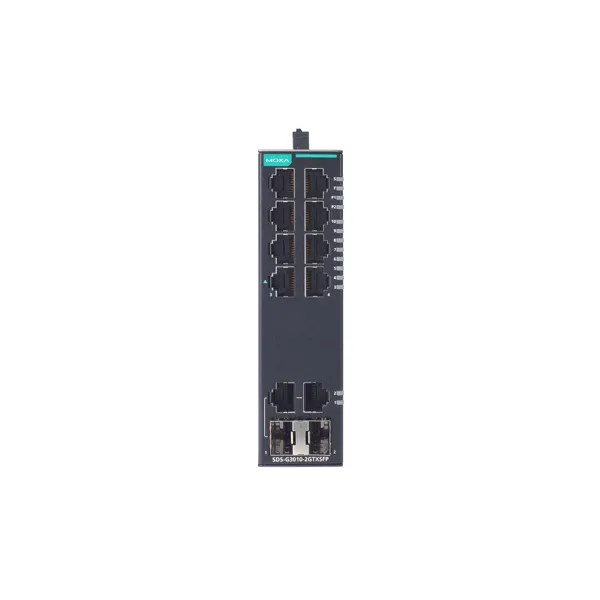 MOXA - SDS-G3010-2GTXSFP-T - Kompakter industrieller Smart-Ethernet-Switch mit 8 101001000BaseT(X)-Ports, 2 10100