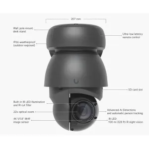Ubiquiti - UVC-AI-PTZ-B - AI PTZ Industrial