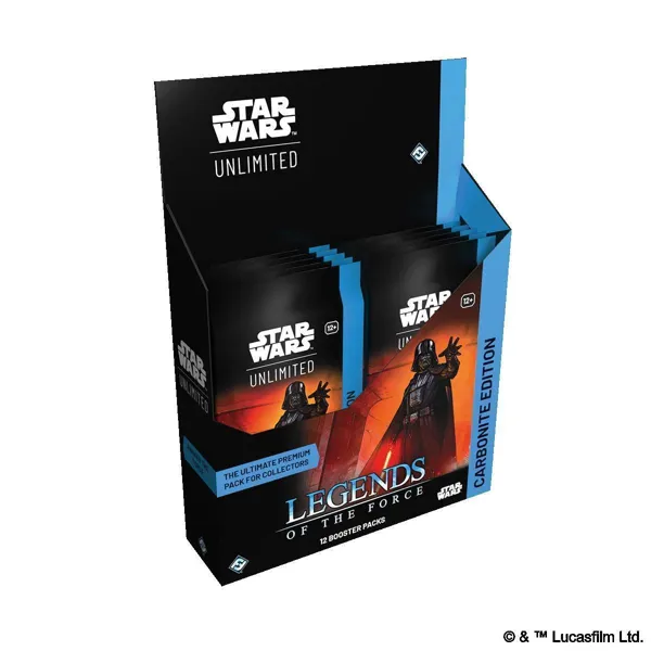 Fantasy Flight Games - FFGE3728 - Star Wars Unlimited - Legends of the Force Carbonite (BOOSTER-DISPLAY)