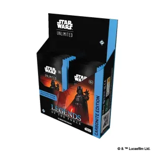 Fantasy Flight Games - FFGE3728 - Star Wars Unlimited - Legends of the Force Carbonite (BOOSTER-DISPLAY)