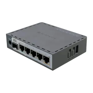 MikroTik - E60IUGS - hEX S (Version 2025) mit Dual Core 950MHz CPU, 512MB RAM, 2.5G SFP Käfig, 5 x Gi
