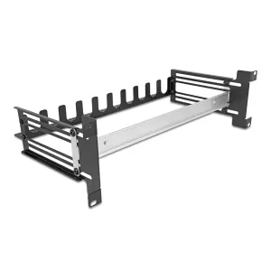 Delock - 67282 - Delock 19 Schutzschalterleiste mit Abdeckung, Kabelzugentlastungsschiene und tie