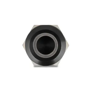 Delock - 22015 - Delock Druckschalter zum Einbau schwarz 22 mm 12 V 5 x Lötanschluss LED rot Ring