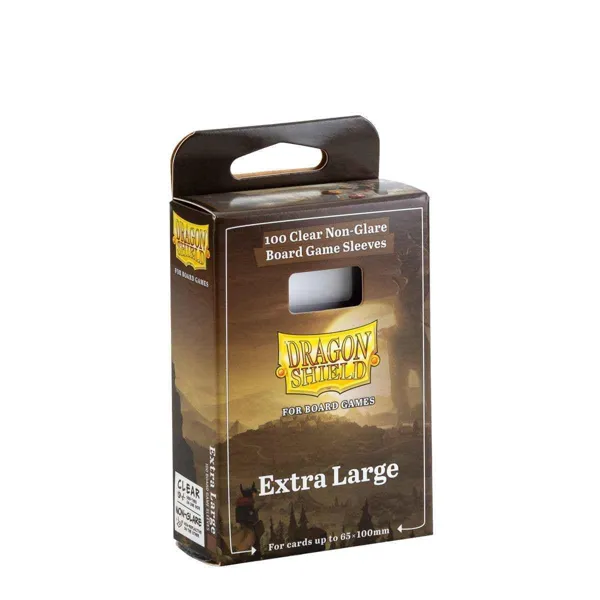 Dragon Shield - ART60206 - Dragon Shield: Board Game Sleeves ClearNonGlare  Extra large (100) ()