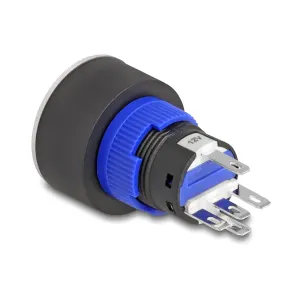 Delock - 22049 - Delock Drucktaster vorstehend zum Einbau 22 mm 5 x Lötanschluss Taster flach Pla