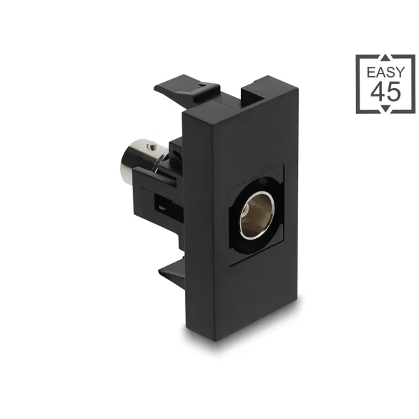Delock - 90960 - Delock Easy 45 Modul BNC Buchse zu BNC Buchse schwarz
