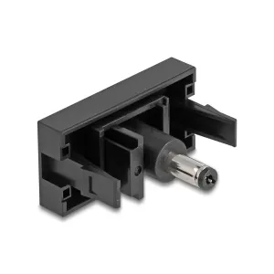Delock - 90962 - Delock Easy 45 Modul DC 5,5 x 2,5 mm Buchse zu DC 5,5 x 2,1 mm Stecker schwarz