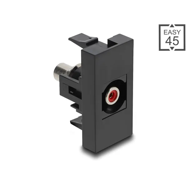 Delock - 90963 - Delock Easy 45 module cinch socket to cinch socket red black