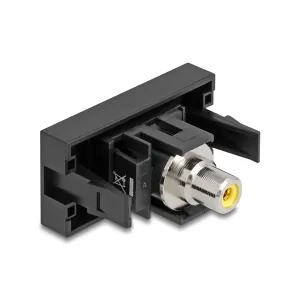 Delock - 90957 - Delock Easy 45 Modul Cinch Buchse zu Cinch Buchse gelb  schwarz
