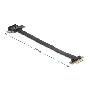 Delock - 81297 - Delock PCI Express x1 Stecker zu x1 Slot Verlängerung 30 cm Riser Karte