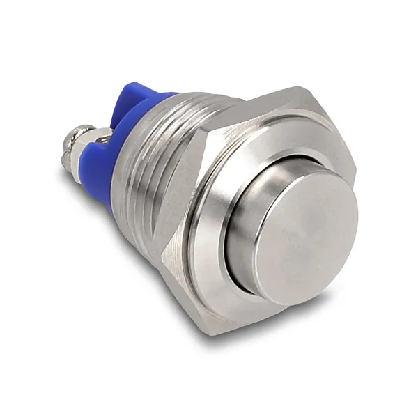 Delock - 22039 - Delock push button for installation 16 mm 2 x screw terminal Push button very high