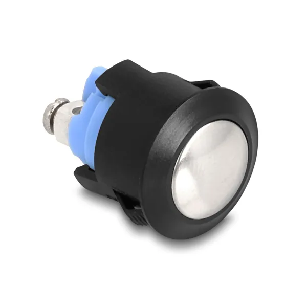 Delock - 22044 - Delock push button for installation 16 mm 2 x screw terminal Push button curved plastic