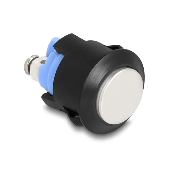 Delock - 22045 - Delock push button for installation 16 mm 2 x screw terminal Push button high plastic Sna