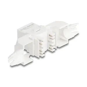 Delock - 90721 - Delock Keystone Modul RJ45 Buchse zu LSA Cat.6A UTP 180 werkzeugfrei mit Kabelve