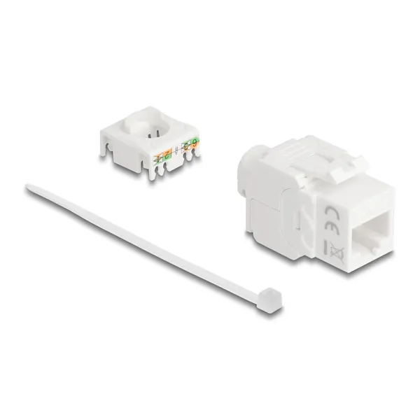 Delock - 90722 - Delock Keystone module RJ45 female to LSA Cat.6A UTP 180 tool-free