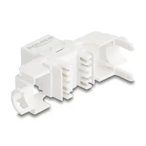 Delock - 90722 - Delock Keystone Modul RJ45 Buchse zu LSA Cat.6A UTP 180 werkzeugfrei