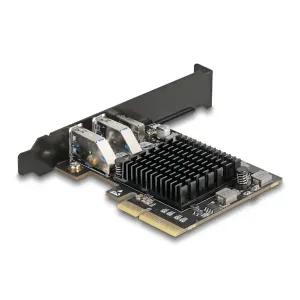 Delock - 90891 - Delock PCI Express x4 Karte zu 1 x USB Type-C20 Gbps  2 x Typ-A 10 Gbps - Low Pr