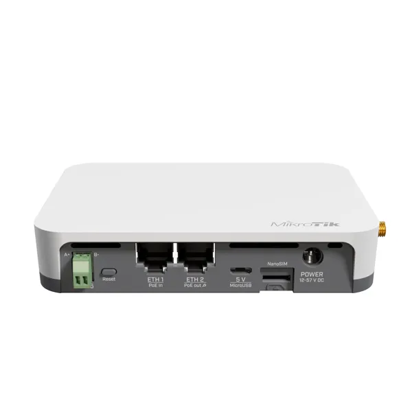 MikroTik - RB924IR-2ND-BT5&BG770A&R11E-LR8G - KNOT LR8G Kit - IoT Gateway mit 650MHz CPU, 64MB RAM, 2 x 10100Mbps Ethernet po