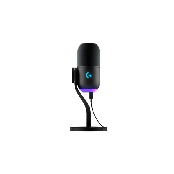 Logi Computer Microphone Logitech - USB Gaming Microphone with LIGHTSYNC RGB ...