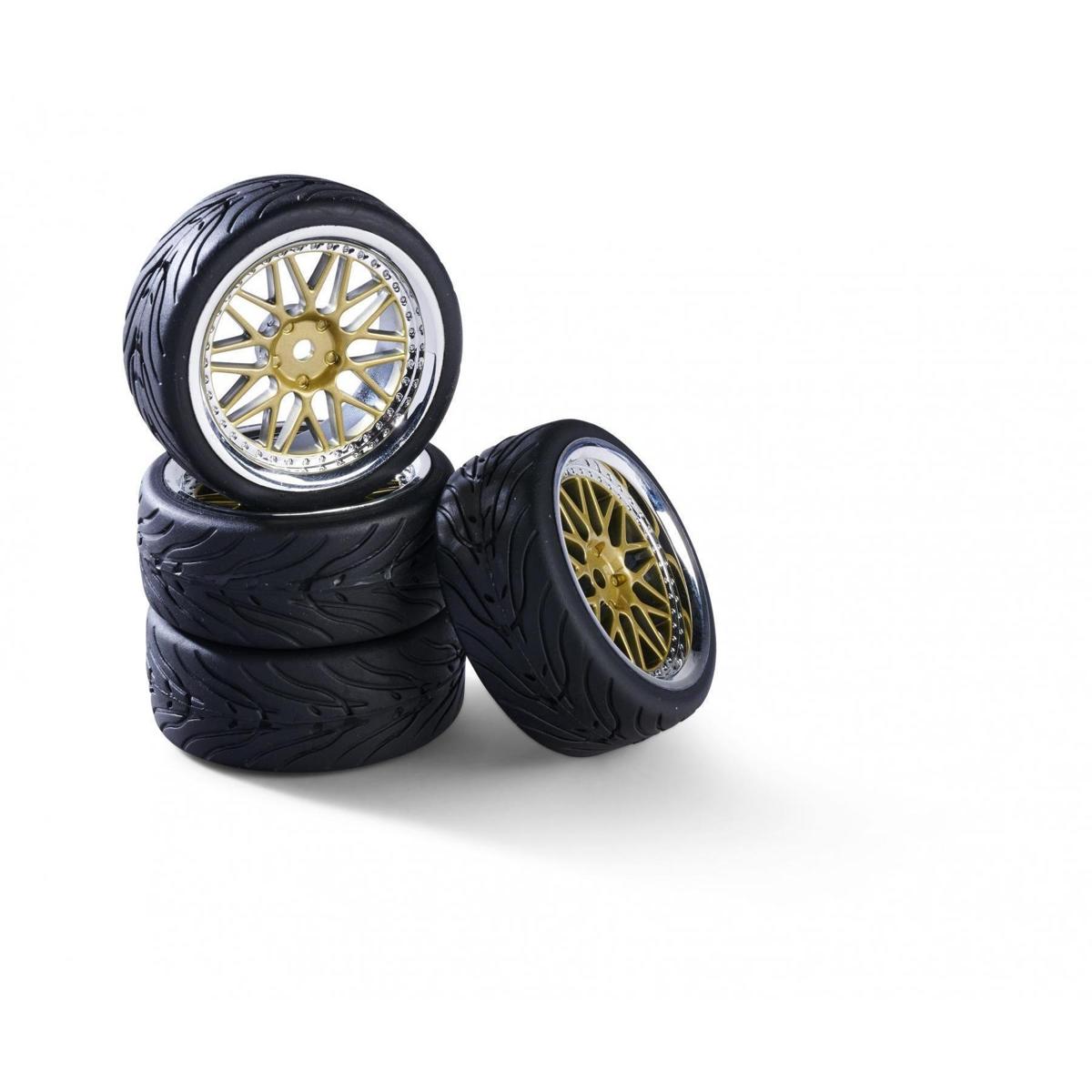 500900181 - 1:10 Räderset(4) Y-Design1 goldchr.26mm - Bild 1 von 1